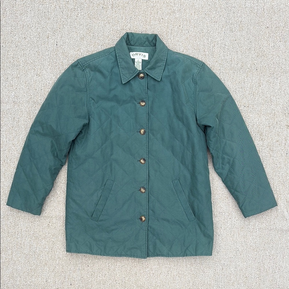 Orvis Green Utility Jacket with Classic Collar